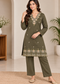 Floral Embroidered Winter Co-ord Set