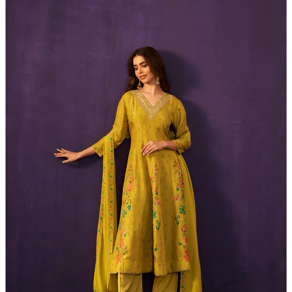 Silk Anarkali Dress