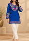 Kashmiri Embroidered Short Kurti for Women