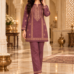Karachi Wool Heritage Print Winter Co-ord Set