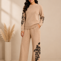 Mulson Signature Tiger Motif Knitted Co-ord Set