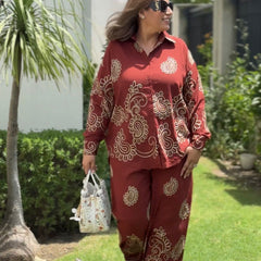 Paisley Embroidered Co-Ord Set for Women | Premium Cotton Casual Co-Ord Set | Mulson
