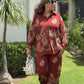 Paisley Embroidered Co-Ord Set for Women | Premium Cotton Casual Co-Ord Set | Mulson