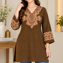 Kashmiri Embroidered Short Kurti