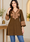 Kashmiri Embroidered Short Kurti