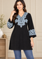 Kashmiri Embroidered Short Kurti