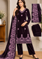 Embroidered Velvet 3-Piece Suit Set