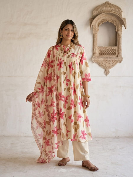 Blush Bloom , Sunshine Meadow , Blue Mist Floral kurta sets.