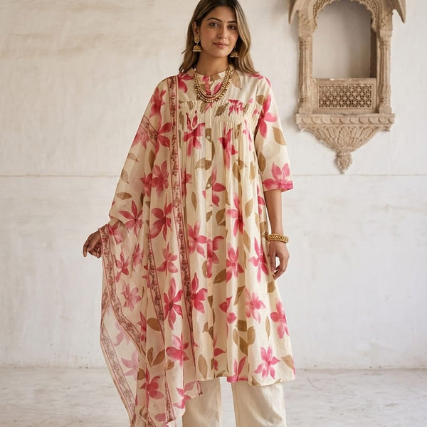 Blush Bloom , Sunshine Meadow , Blue Mist Floral kurta sets.