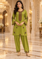 Kashmiri Embroidered Kurta Pant Co-ord Set