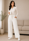 Women’s Premium Knitted Winter Wide-Leg Lowers with Pockets