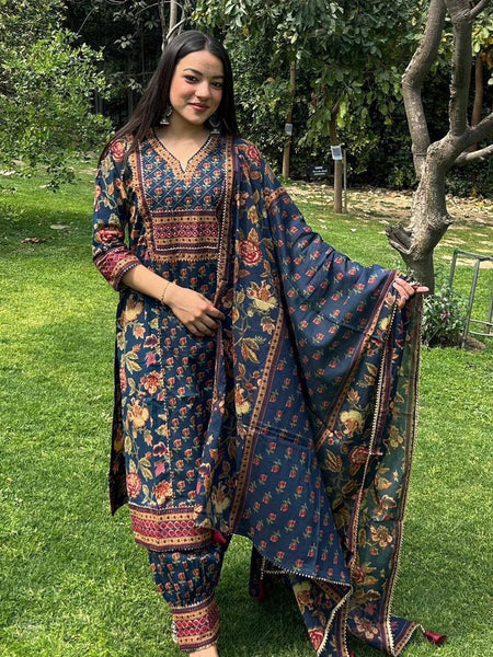 Mulson Midnight Garden Kurta Set