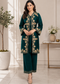 Kashmira Noor Embroidered Winter Co-ord Set – Mocha Brown