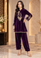 Emerald Noor Embroidered Velvet Co-ord Set