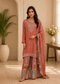 Women’s Charcoal Grey Embroidered Kurta with Printed Sharara & Dupatta | Designer Festive Ethnic Suit Set