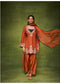 Women’s Embroidered Kurta Palazzo Set with Dupatta