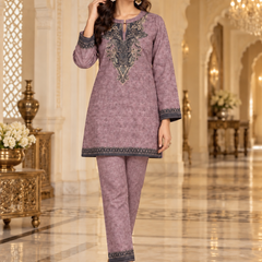 Karachi Wool Heritage Print Winter Co-ord Set