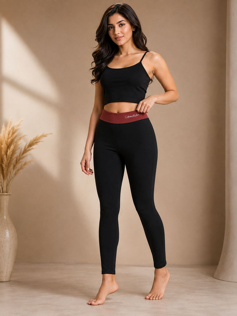 Premium High-Waist Winter Thermal Leggings for Women – Soft Stretch & Slim Fit