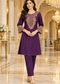 Elegant Floral Embroidered Kurta Pant Set for Women