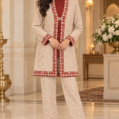 Knit Co-ord Set with Longline Cardigan