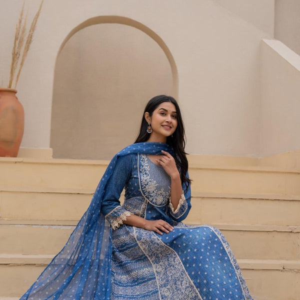 Mulson Indigo Grace Suit Set