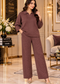 Floral Knit Winter Co-ord Set for Women