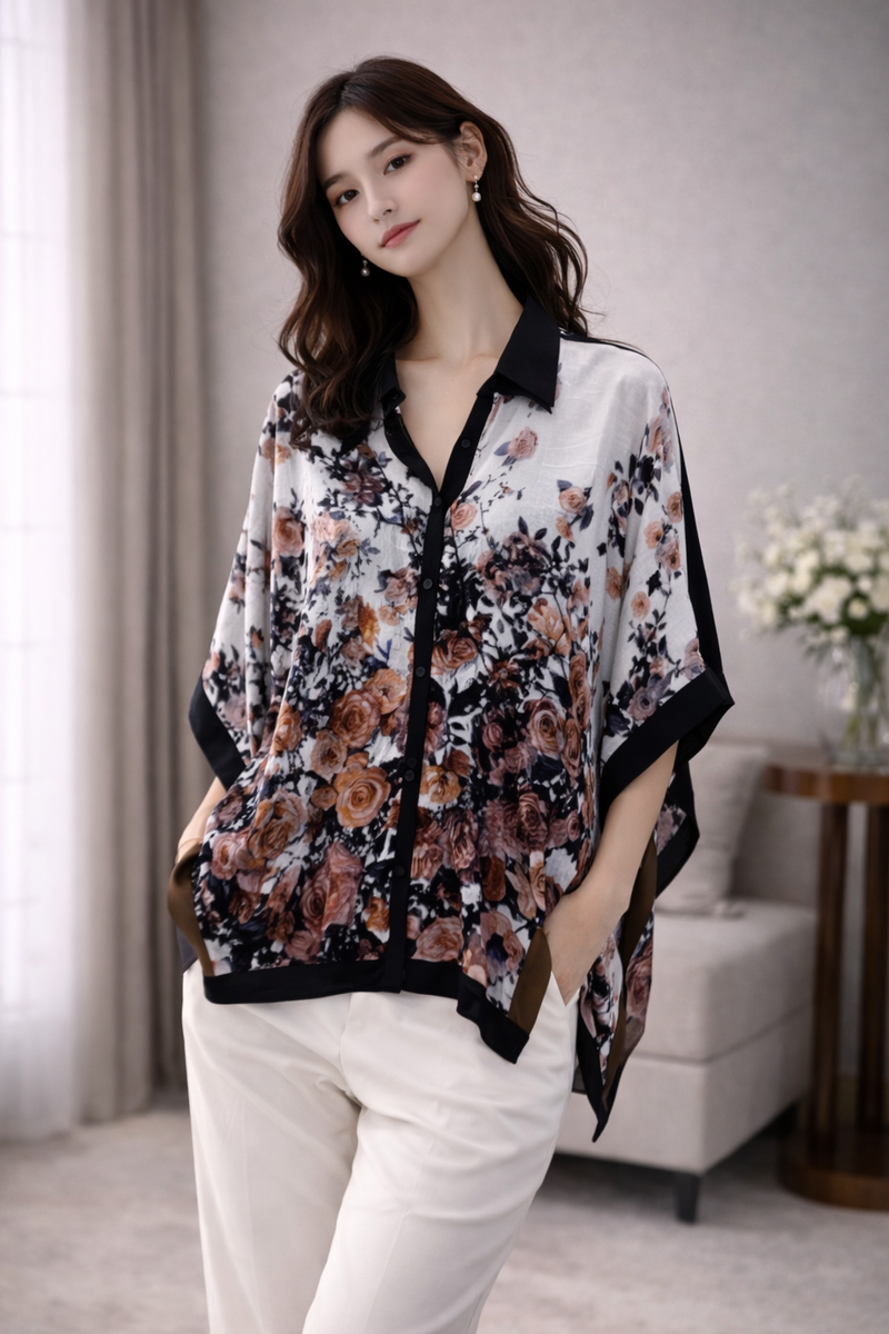 Mulson Floral Flow Kaftan Shirt