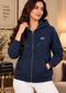 Women’s Premium Full-Zip Hooded Sweatshirt with Pockets – Taupe