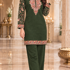 Noor Kashmiri Embroidered Woollen cordSet