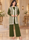 Checkered Long Shrug 3-Piece Knitted Co-ord Set for Women