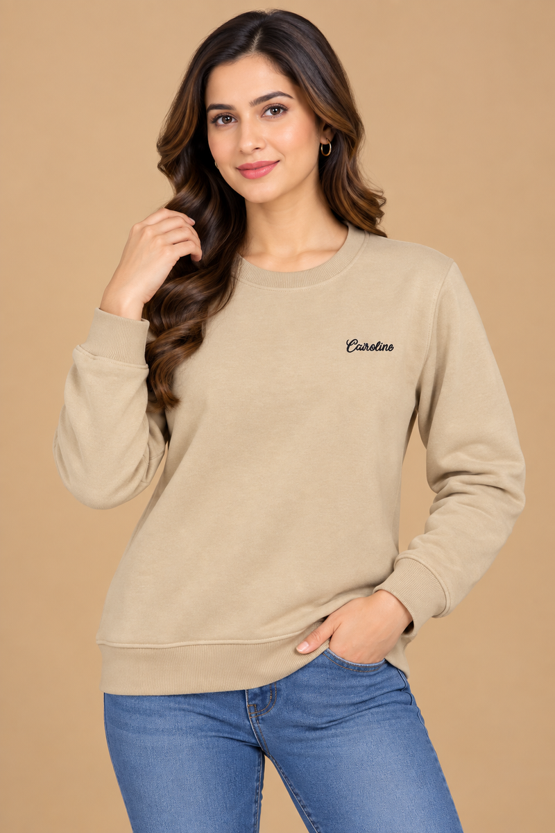 Classic Crew Neck Sweatshirt for Women
