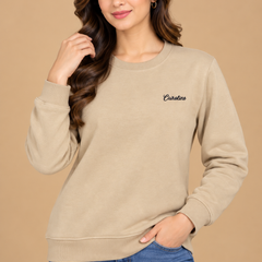 Classic Crew Neck Sweatshirt for Women