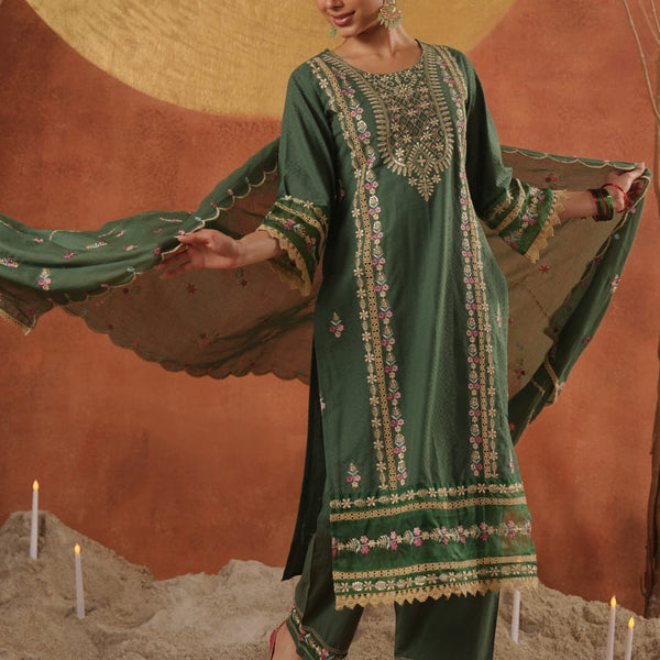 Emerald Grace Kurta Set
