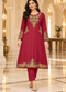 Embroidered A-Line Kurta Set
