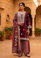 Women’s Maroon Embroidered Kurta Patiala Set with Printed Dupatta | Traditional Ethnic Suit for Women