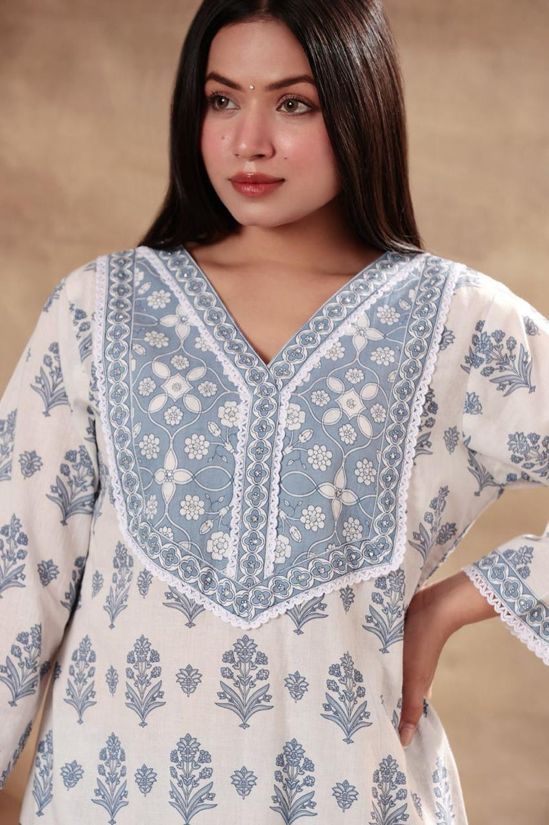 Mulson Blush & Blue Serenity Suit Set