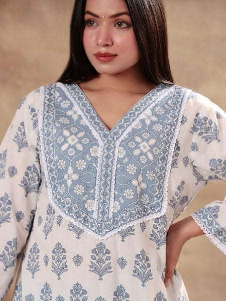 Mulson Blush & Blue Serenity Suit Set