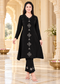 Embroidered Winter A-line Kurta Pant Set