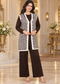 Checkered Long Shrug 3-Piece Knitted Co-ord Set for Women