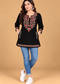 Women’s Multicolour Floral Embroidered Straight Kurta