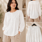 Women’s Coffee Brown Floral Embroidered Cotton Top | Full Sleeve Casual & Office Wear Blouse