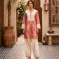 Women’s Lavender Cotton Printed Patiala Suit Set with Lace Work | Ethnic Kurta, Patiala Salwar & Dupatta