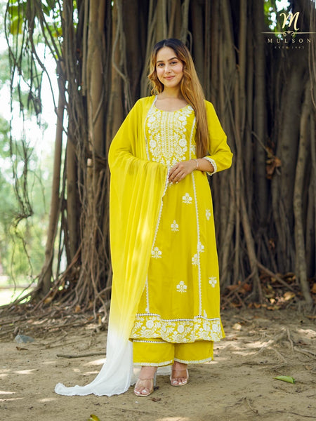 Mulson Sunshine Chikankari Set
