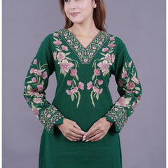 Stay effortlessly elegant with this premium embroidered winter suit in royal plum. Designed with intricate floral thread work on a warm, soft fabric – perfect for everyday comfort and festive charm.