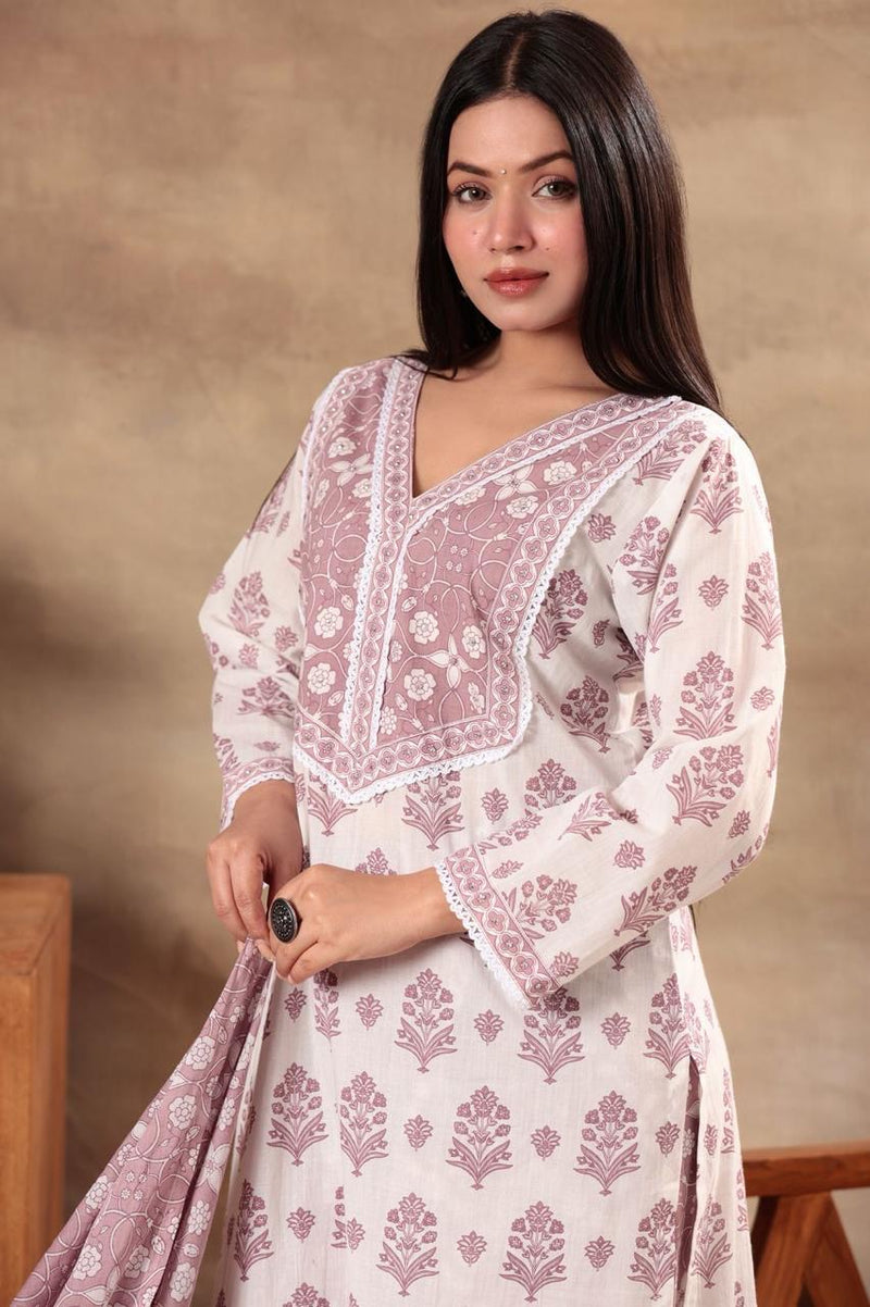 Mulson Blush & Blue Serenity Suit Set