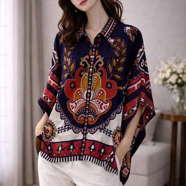 Midnight Boho Luxe Kaftan Top