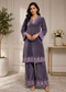 Aurelia Wine Embroidered Winter Co-ord Set