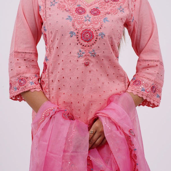 Mulson Blush Rosette Suit Set