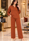 Floral Knit Winter Co-ord Set for Women