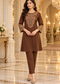 Elegant Floral Embroidered Kurta Pant Set for Women